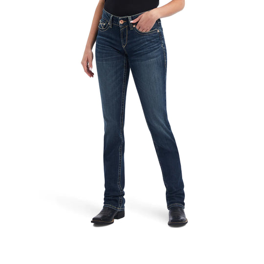 Womens Ariat REAL Freesia Mid Rise Straight Leg - Pasadena (6875750170701)
