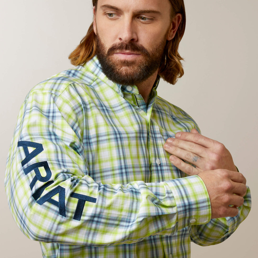 Mens Ariat Pro Series Team Dayton Classic LS Shirt - Tender Shoots (6939861221453)