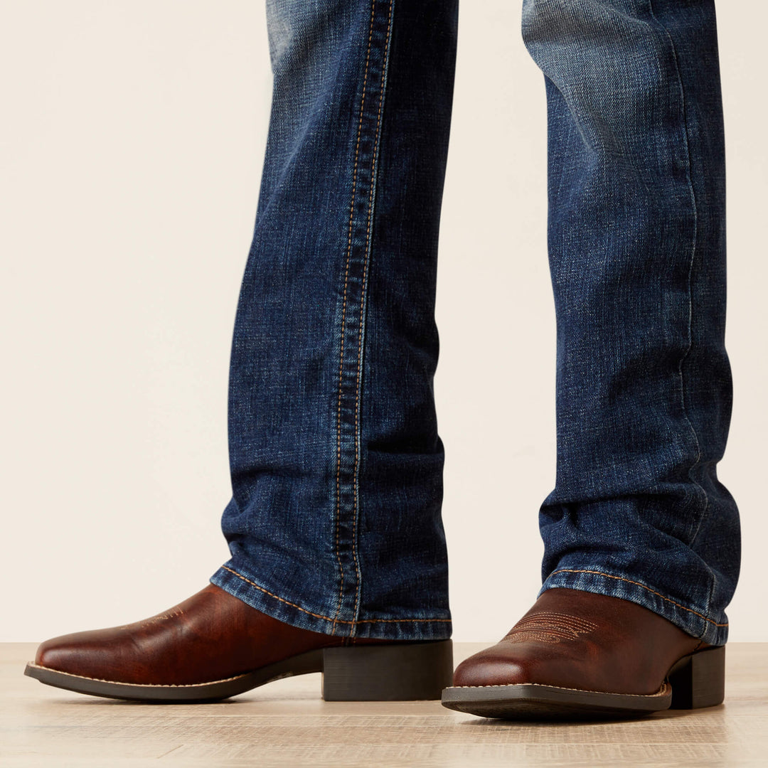 Boys Ariat B4 Relaxed Boot Cut Jean - Dennnis Denali (7012065542221)
