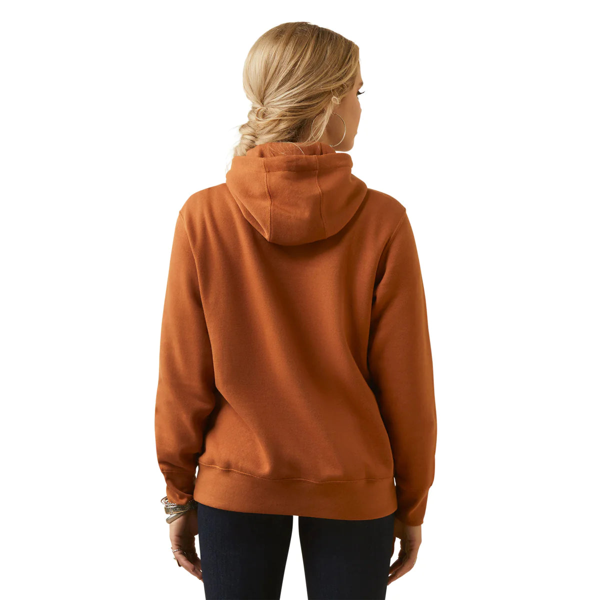 Womens Ariat REAL Cow Hyde Hoodie - Glazed Ginger (7025712562253)