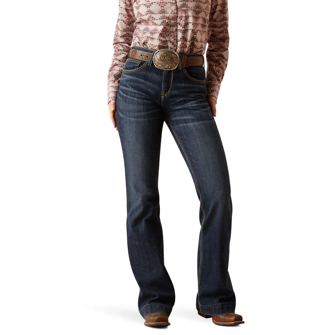Womens Ariat High Rise Slim Trouser Jean - Naz Florida