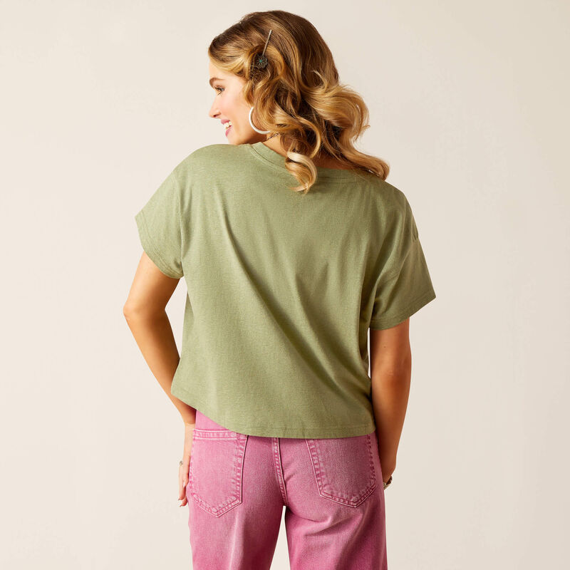 Womens Ariat Charlie Tee Tshirt - Sage (7348474085453)