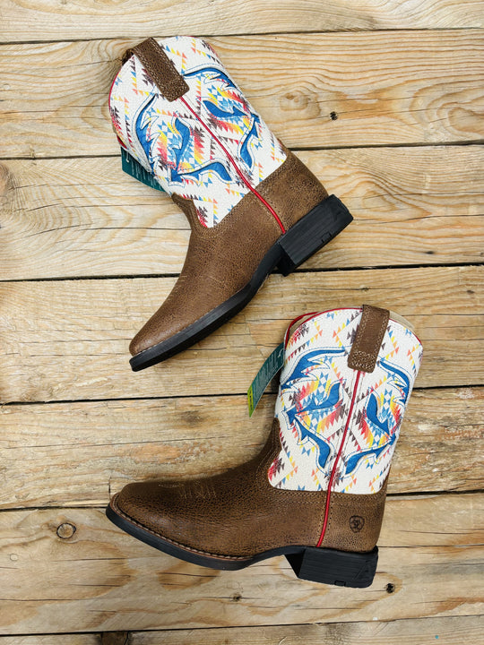 Youth Ariat San Angelo Venttek - Toasty Tan / Saddle Blanket (7112503132237)