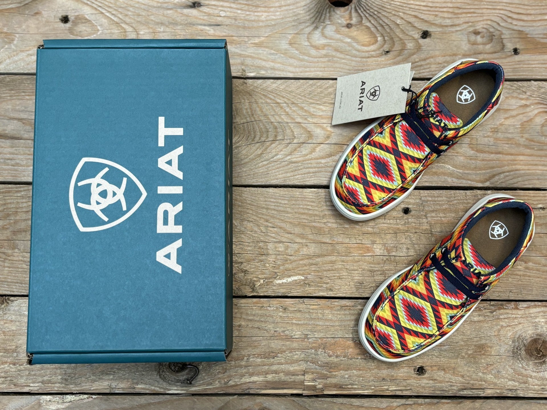 Kids Ariat Hilo - Neon Taos (7289408028749)