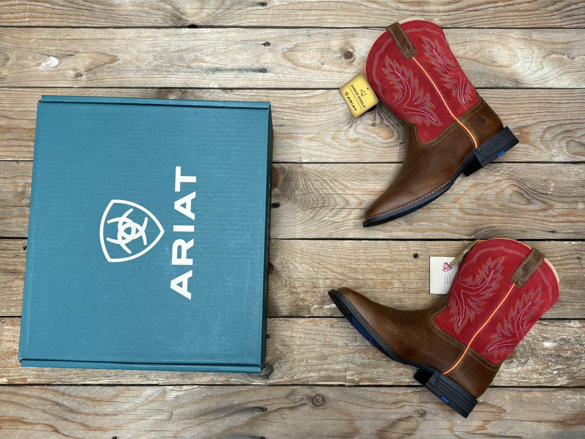 Youth Ariat Wilder Boot - Grand Canyon / Ruby Red (7227066482765)