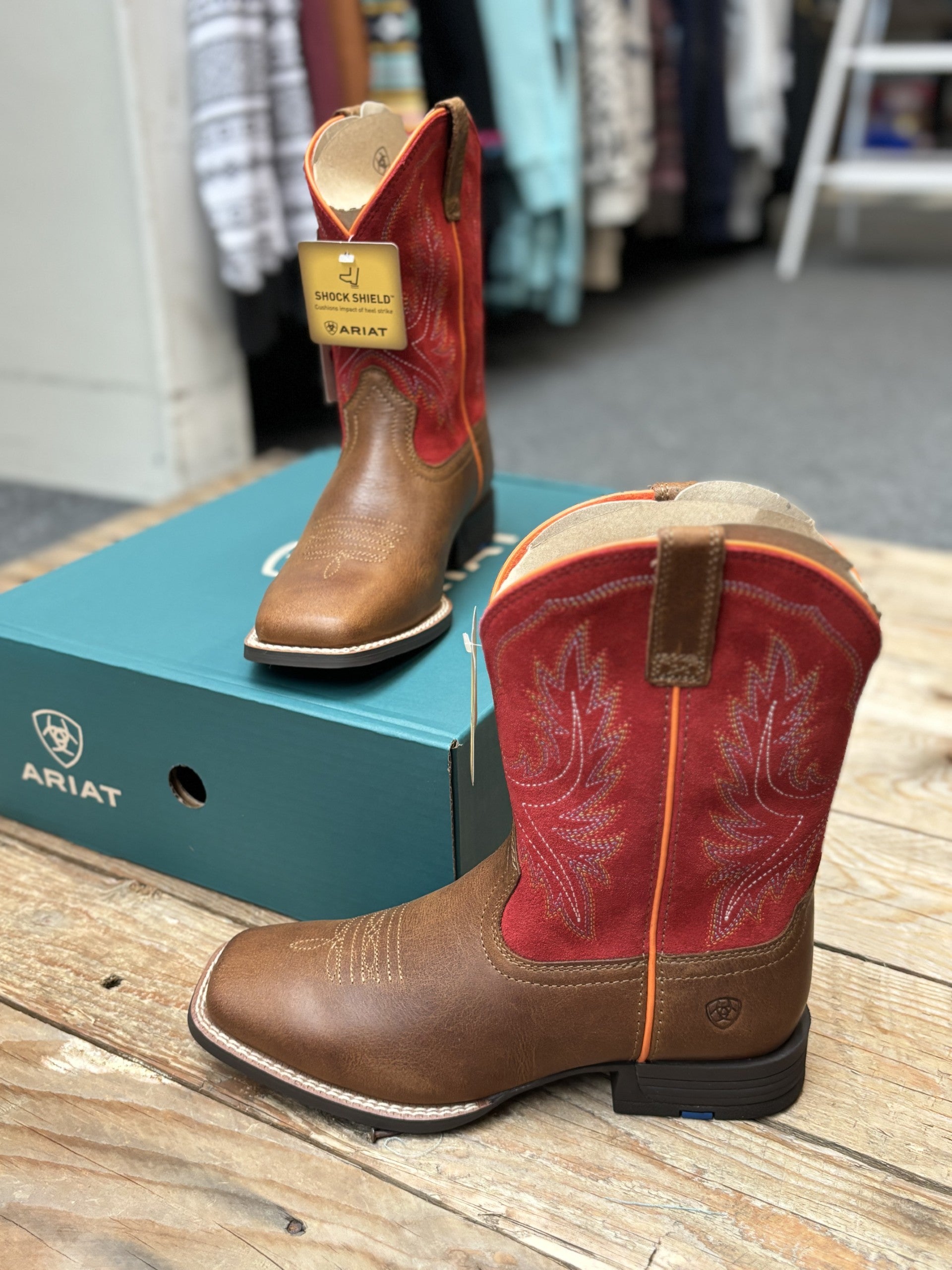 Youth Ariat Wilder Boot - Grand Canyon / Ruby Red (7227066482765)