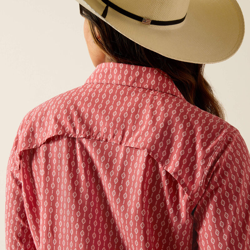 Womens Ariat VentTek LS Shirt - Lyla Geo Stripe Print (7382536749133)