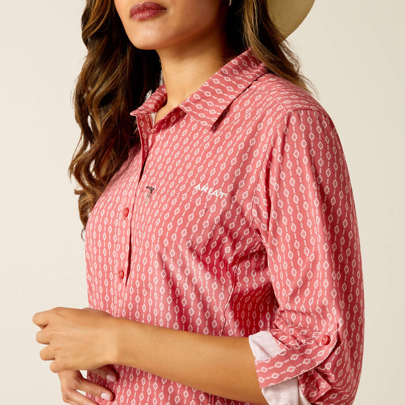 Womens Ariat VentTek LS Shirt - Lyla Geo Stripe Print (7382536749133)