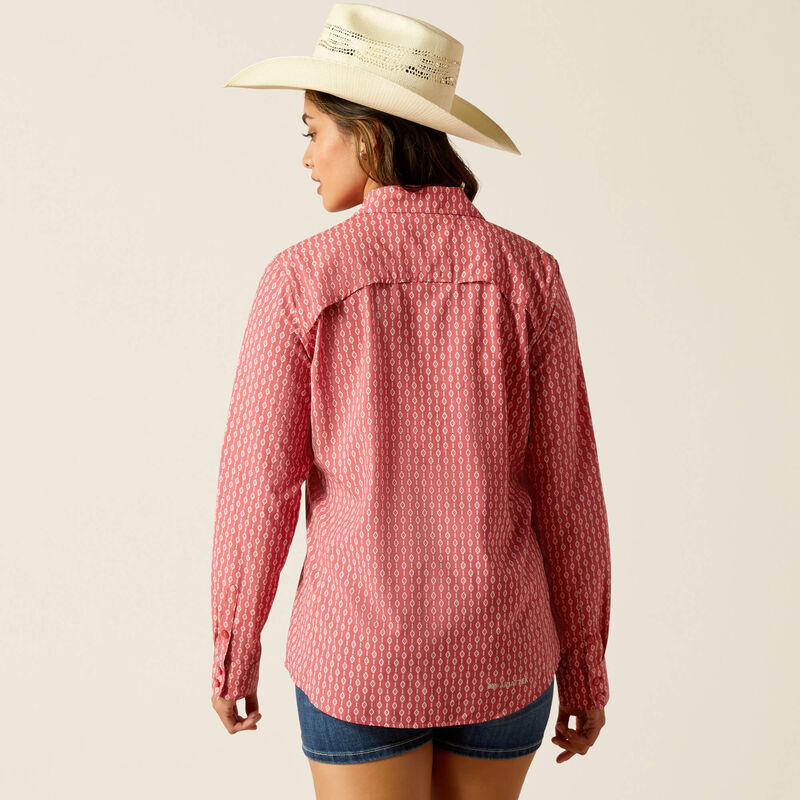 Womens Ariat VentTek LS Shirt - Lyla Geo Stripe Print (7382536749133)
