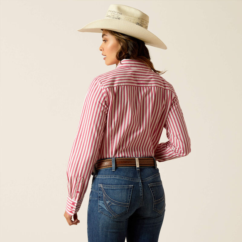 Womens Ariat WR Kirby Long Sleeve Shirt - Peacock Stripe (7382536618061)