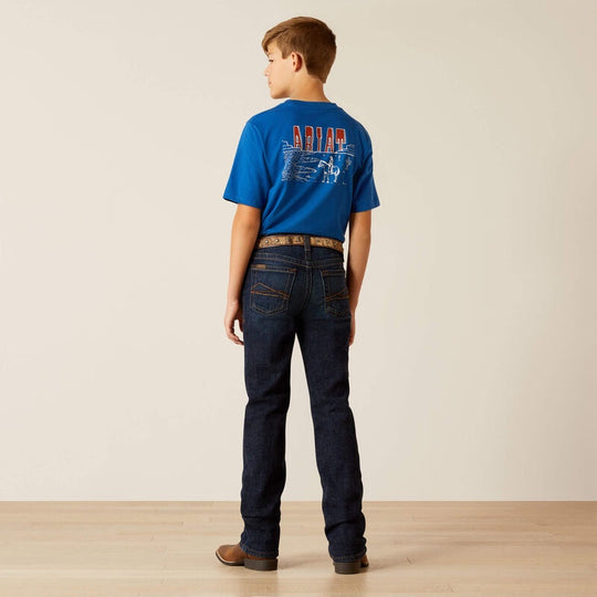 Boys Ariat B5 Straight Romeo Jean - Mineral Blue (7389159293005)