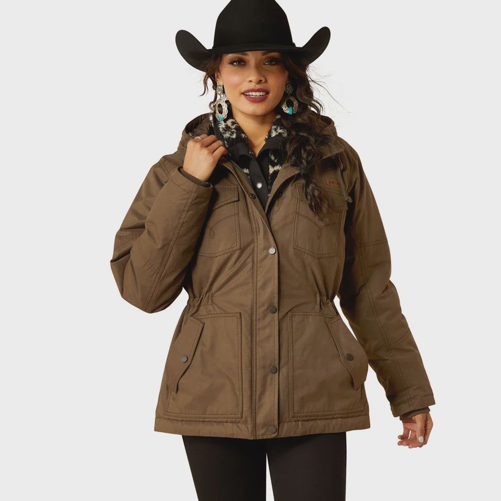 Women Ariat Grizzly 2.0 Parka Jacket - Banyan Bark (7472652058701)