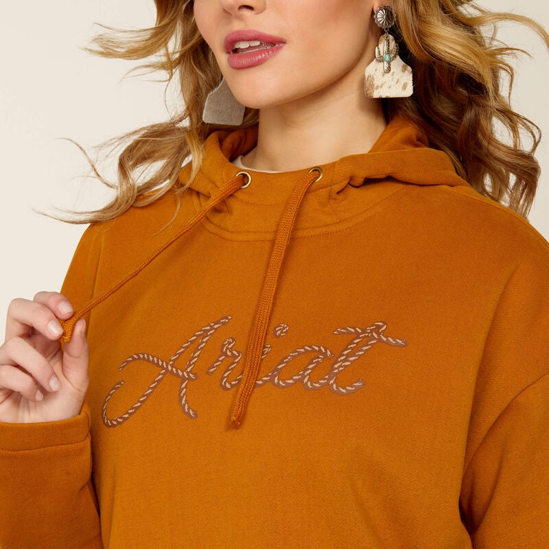Womens Ariat Essential Hoodie - Roasted Pecan (7453069770829)