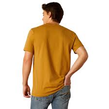 Mens Ariat Amigo Tee Tshirt - Harvest Gold (7382522331213)