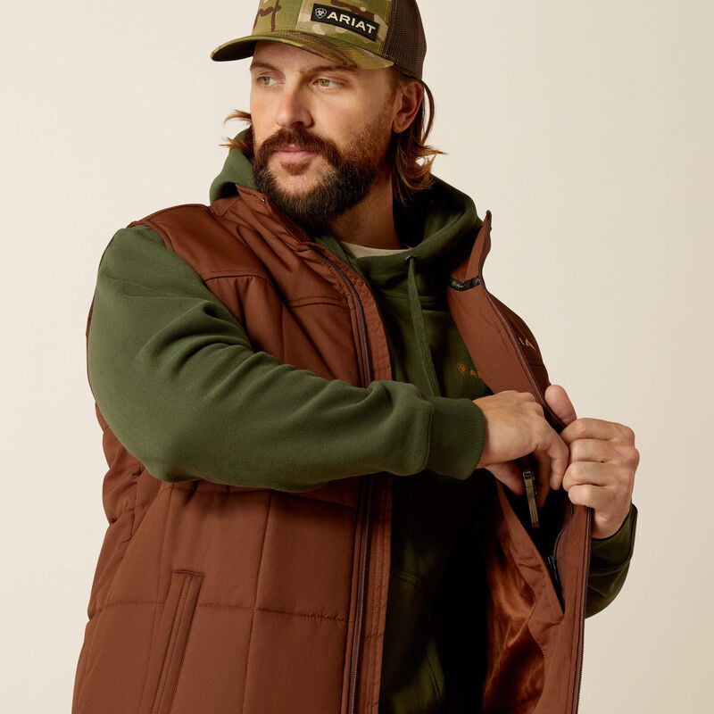 Mens Ariat Crius Insulated Vest - Potting Soil (7452435316813)
