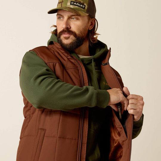 Mens Ariat Crius Insulated Vest - Potting Soil (7452435316813)