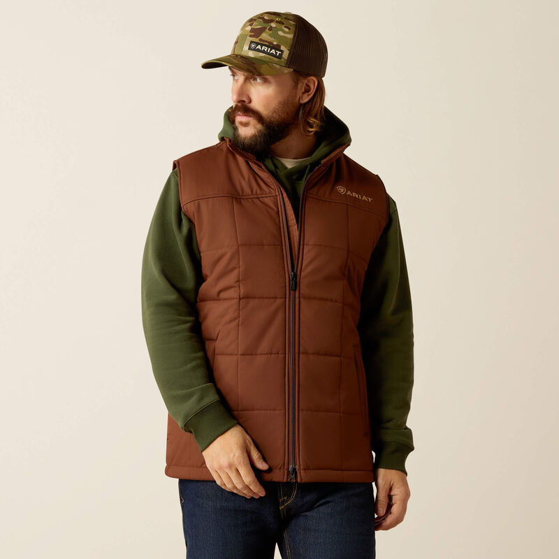 Mens Ariat Crius Insulated Vest - Potting Soil (7452435316813)