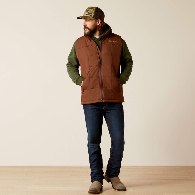 Mens Ariat Crius Insulated Vest - Potting Soil (7452435316813)
