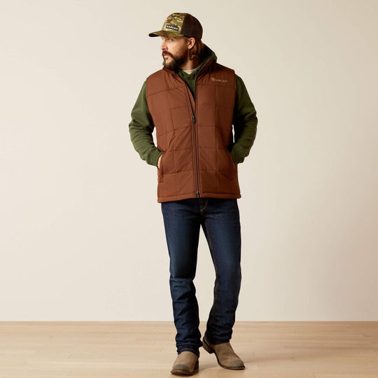 Mens Ariat Crius Insulated Vest - Potting Soil (7452435316813)