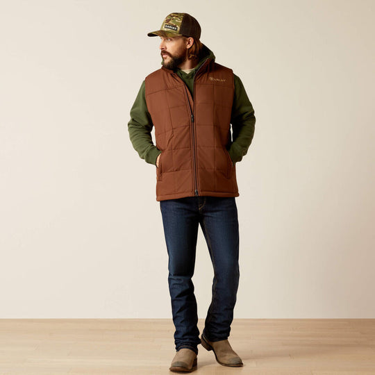 Mens Ariat Crius Insulated Vest - Potting Soil (7452435316813)