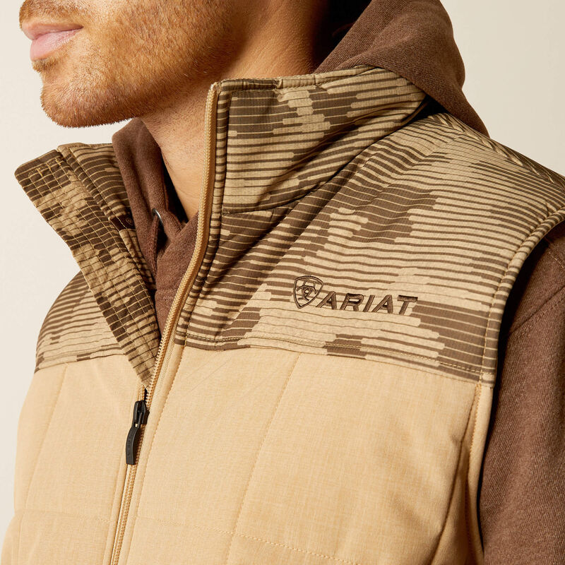 Mens Ariat Crius Insulated Vest - Cornstalk Heather (7452435349581)