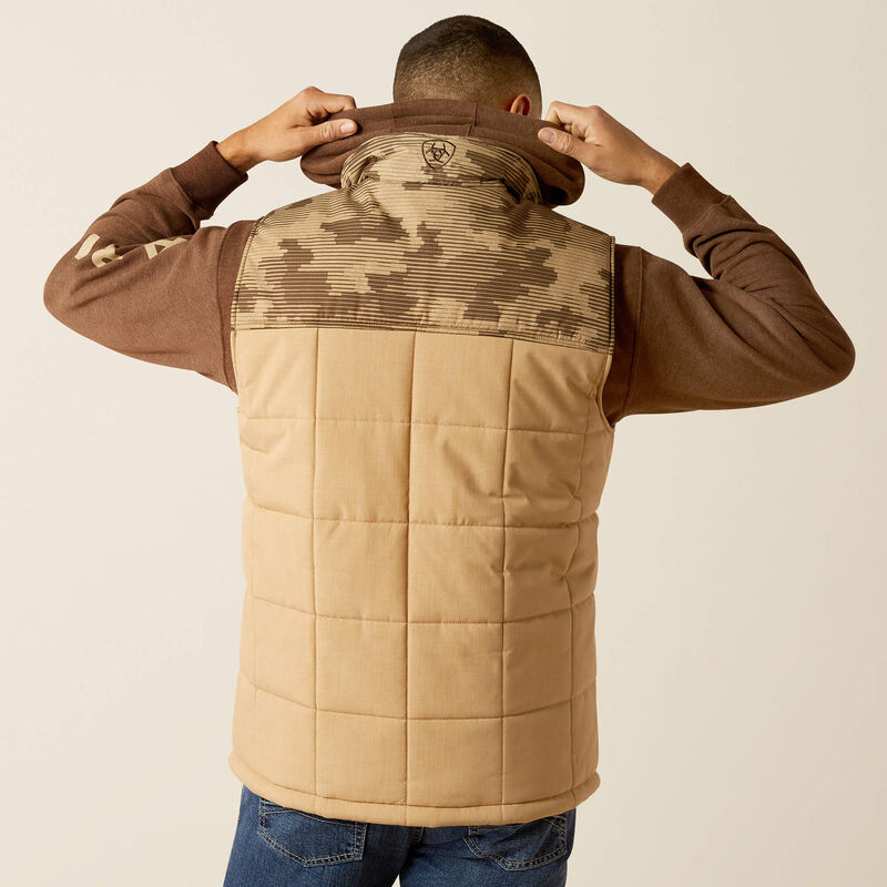 Mens Ariat Crius Insulated Vest - Cornstalk Heather (7452435349581)