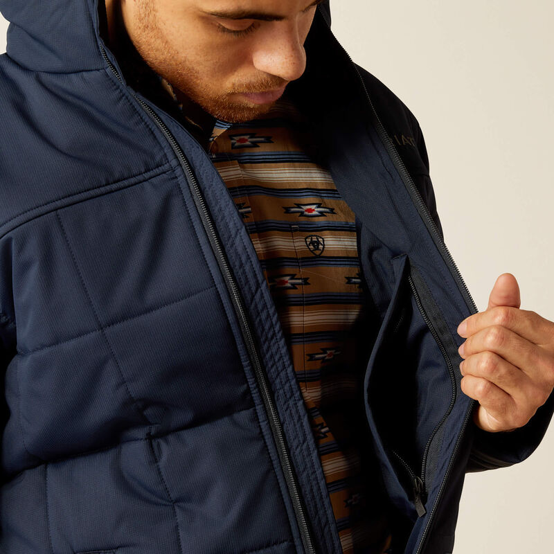 Mens Ariat Crius Insulated Jacket - Dark Sapphire (7452435382349)