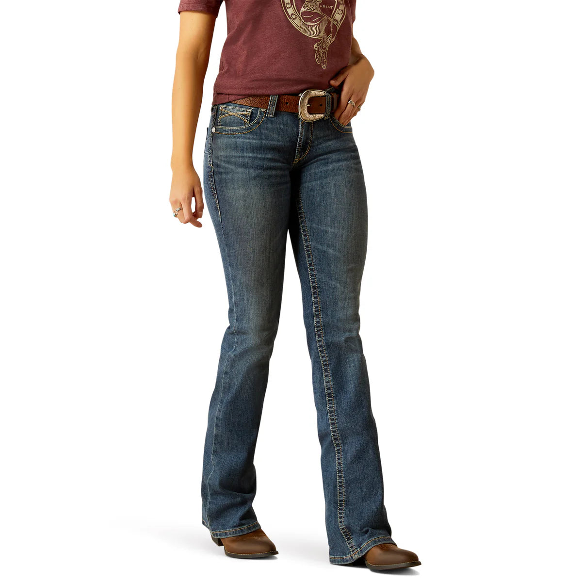 Womens Ariat Amora Mid Rise Boot Cut Jean - Toronto (7457201291341)