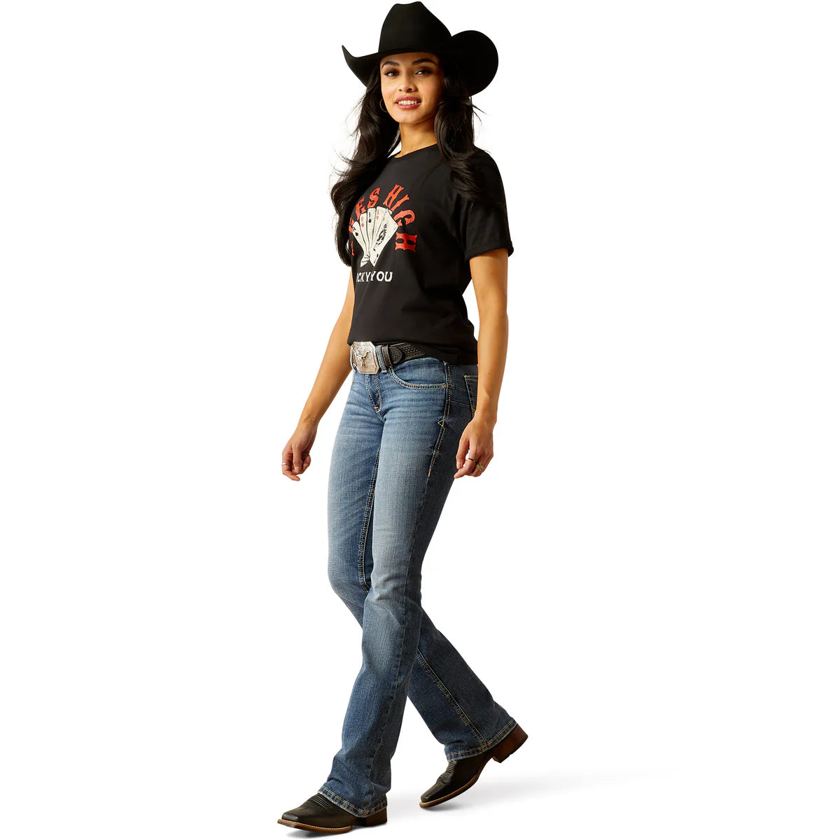 Womens Ariat Brittany Perfect Rise Boot Cut Jean - Indiana (7457201356877)