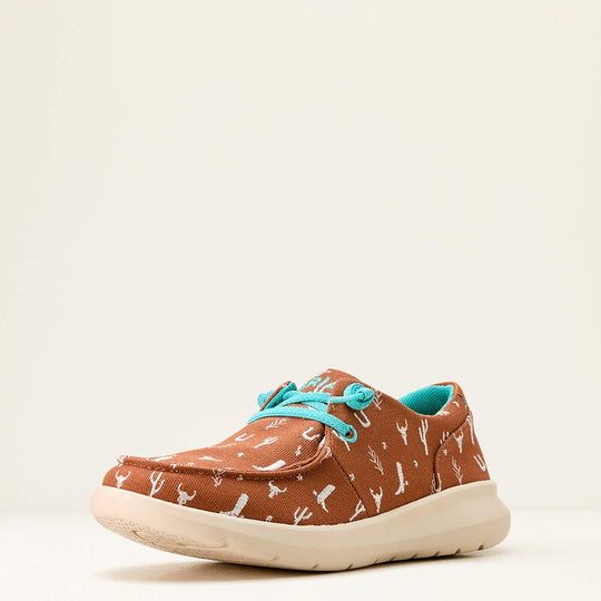 Womens Ariat Hilo Slip on Shoe - Doodle Sorrel  - Western Icons (7394000601165)