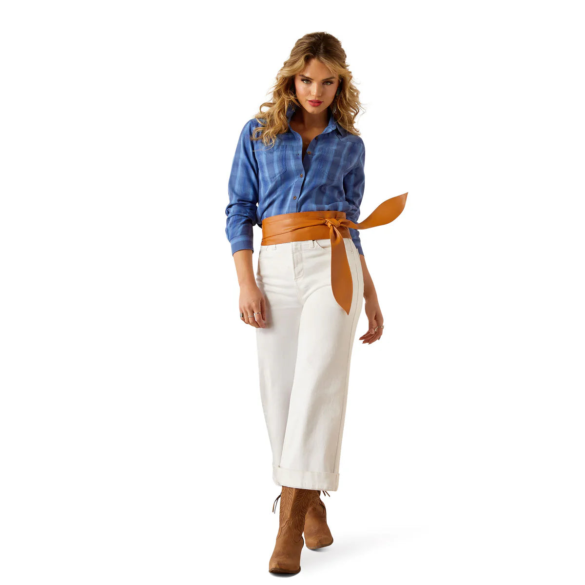 Womens Ariat Billie Jean LS Shirt - Tanner Plaid (7550434213965)