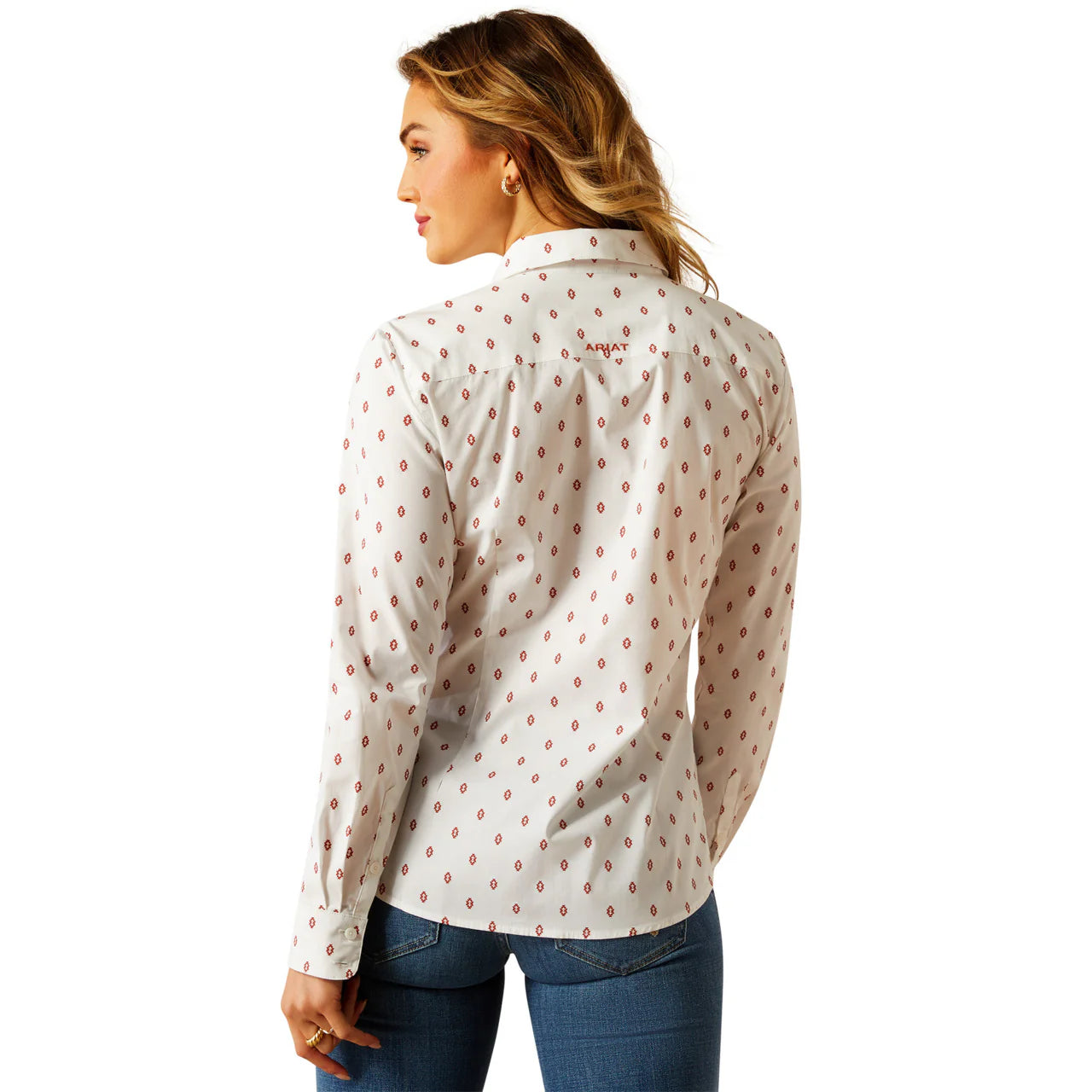 Womens Ariat Wrinkle Resistant Kirby LS Shirt - Kai Ditsy