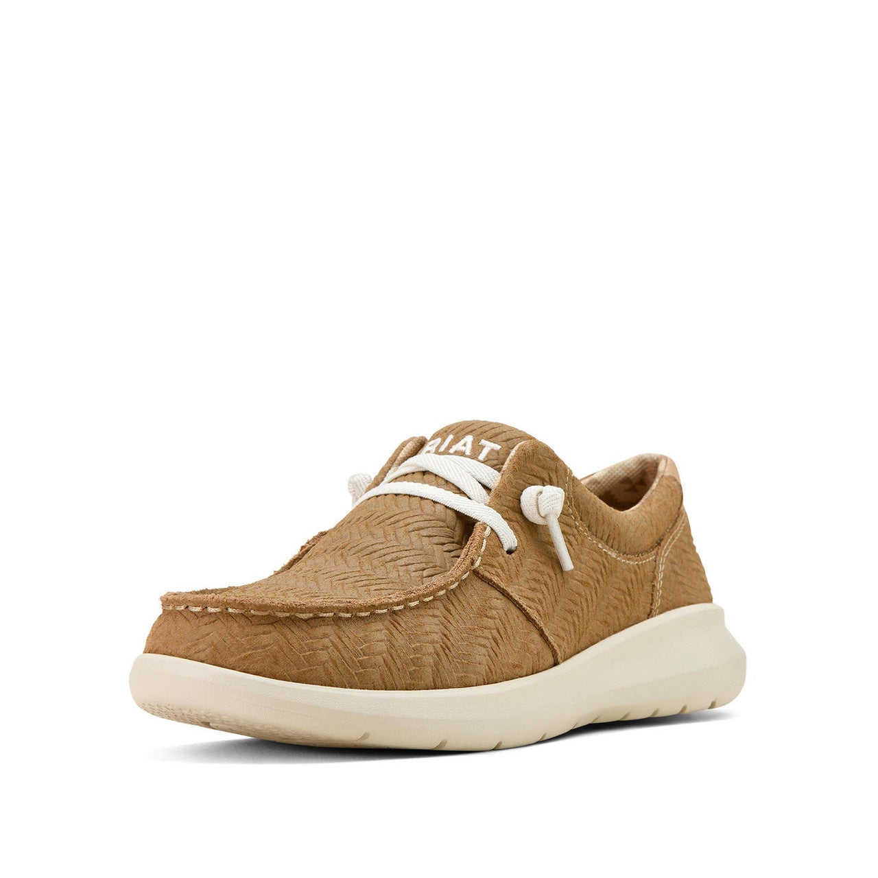 Womens Ariat Hilo Slip on Shoe - Tan Woven Emboss (7457252671565)