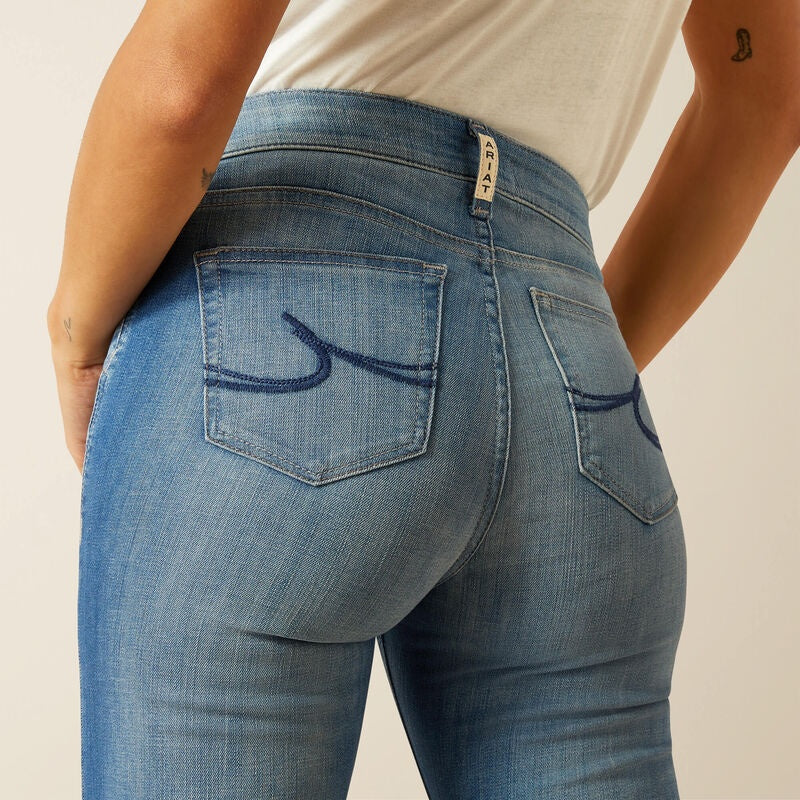 Womens Ariat Elaina High Rise Slim Trouser Jean - Olympia (7586132164685)