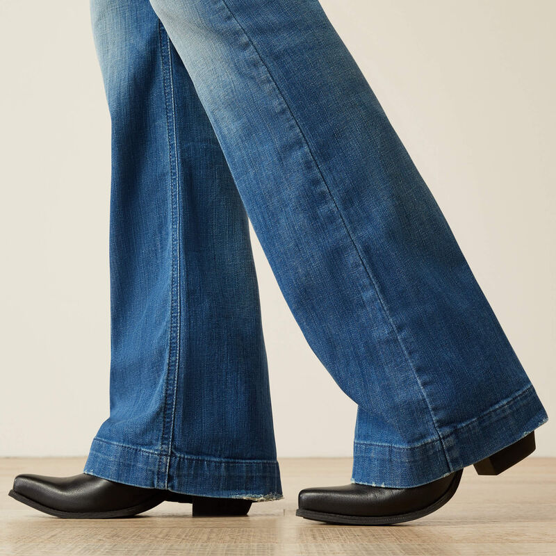 Womens Ariat Elaina High Rise Slim Trouser Jean - Olympia (7586132164685)