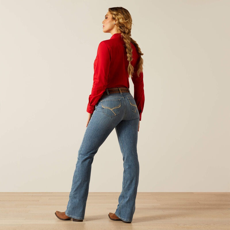 Womens Ariat Cecilia High Rise Boot Cut Jean - Veracruz (7586132131917)