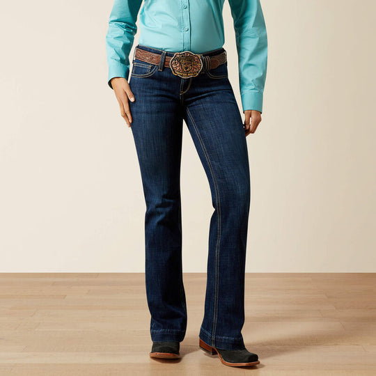Womens Ariat Cindy Mid Rise Trouser Jean - Salinas