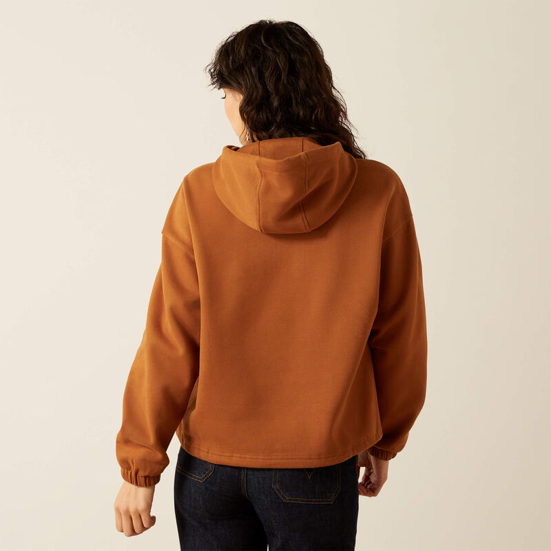 Womens Ariat Essential Sendero Slow Horses Hoodie - Glazed Ginger