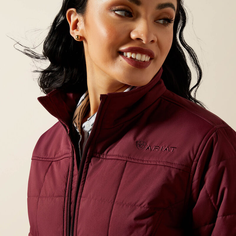 Womens Ariat Crius Insulated Jacket - Windsor Wine