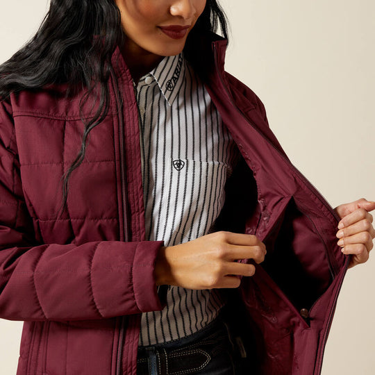 Womens Ariat Crius Insulated Jacket - Windsor Wine