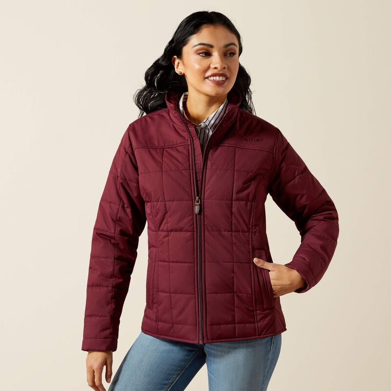 Womens Ariat Crius Insulated Jacket - Windsor Wine