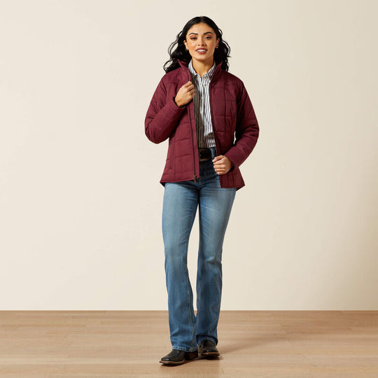 Womens Ariat Crius Insulated Jacket - Windsor Wine