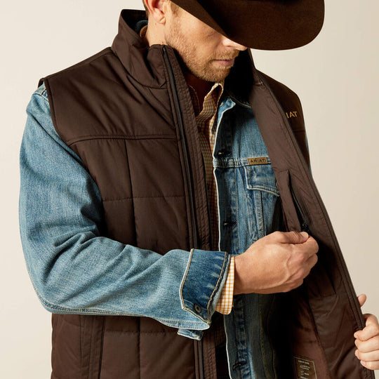 Mens Ariat Crius Insulated Vest - Brown