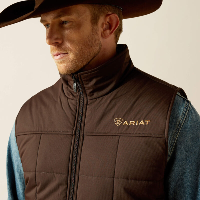 Mens Ariat Crius Insulated Vest - Brown