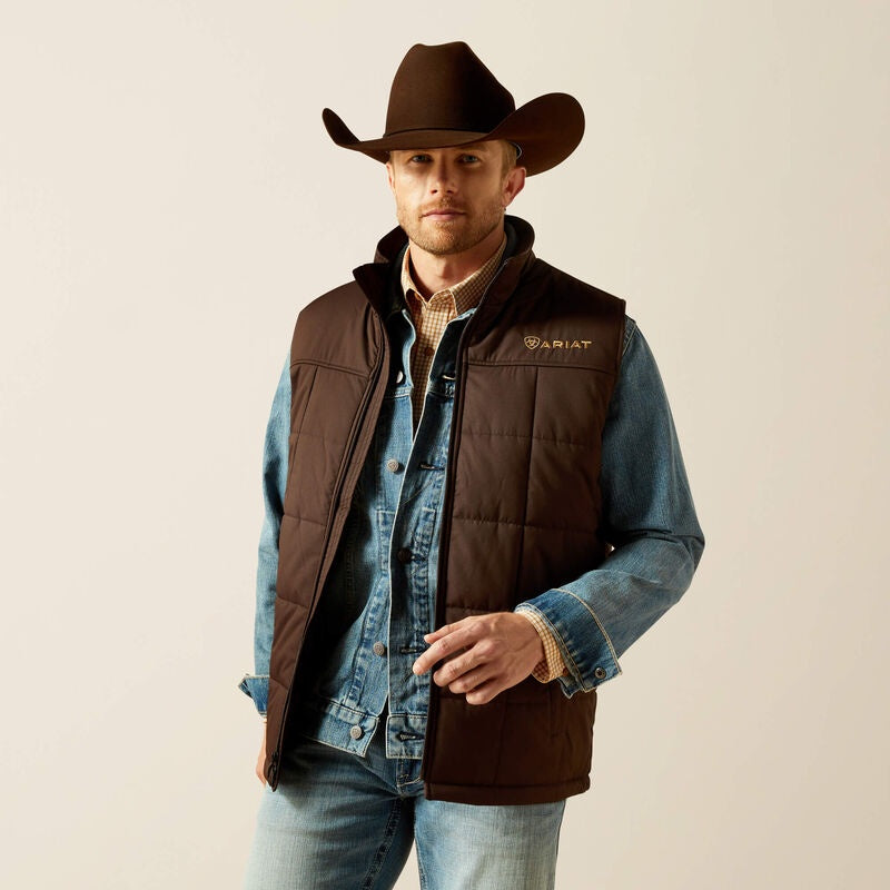 Mens Ariat Crius Insulated Vest - Brown