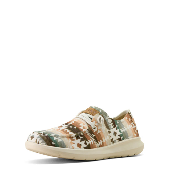 Womens Ariat Hilo Natural Southwest Print Slip on Shoe
