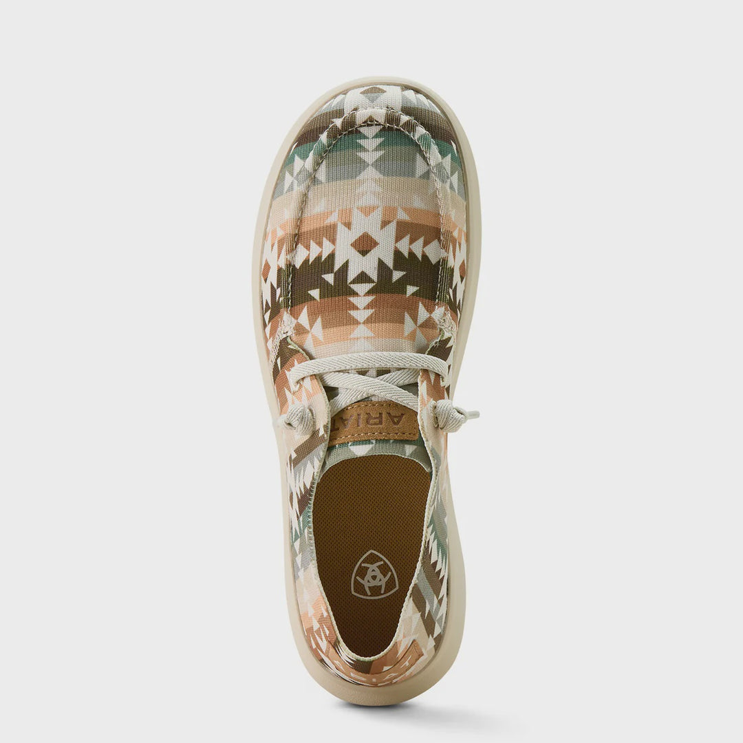 Womens Ariat Hilo Natural Southwest Print Slip on Shoe