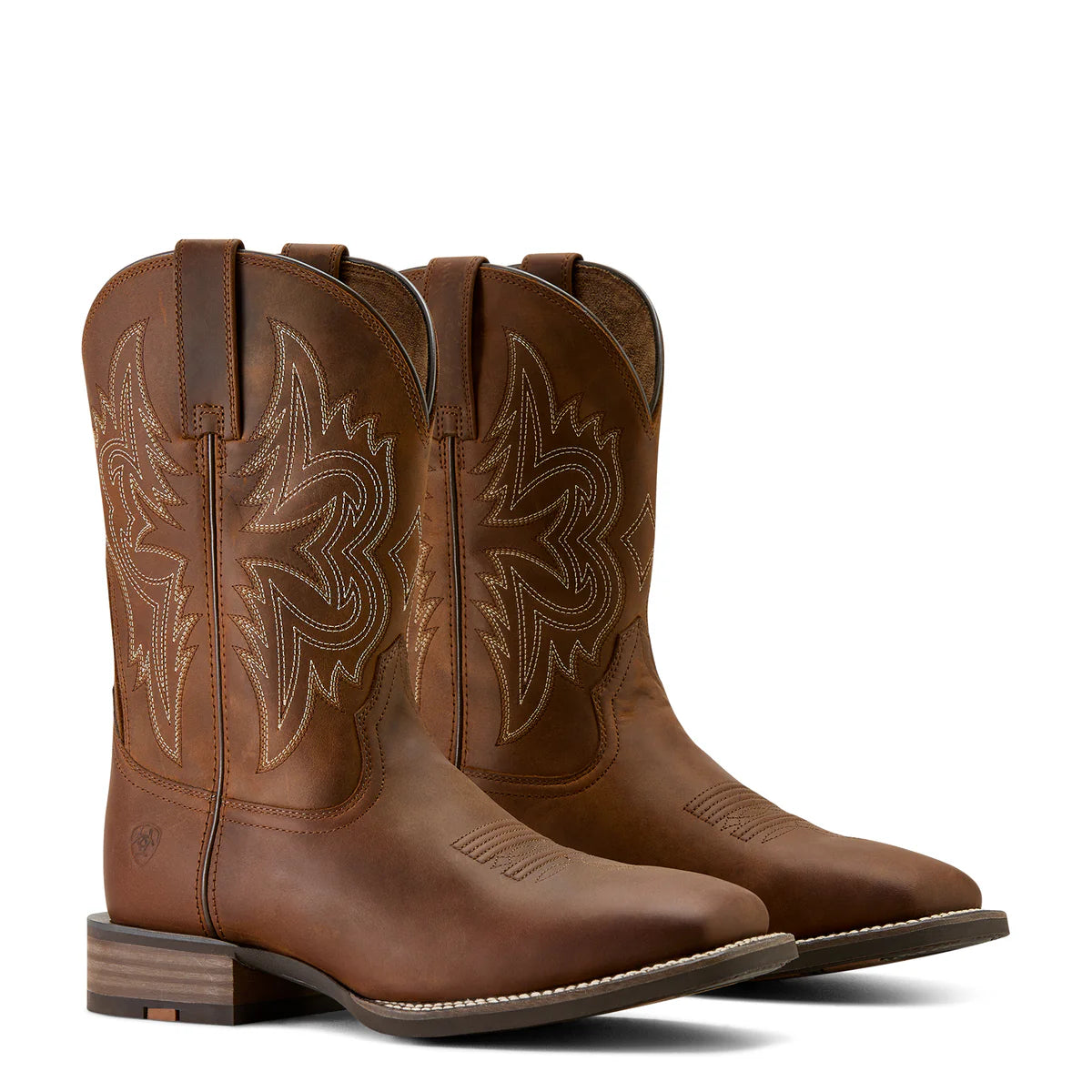 Mens Ariat Western Big Rig Boot - Distressed Brown (7550437589069)
