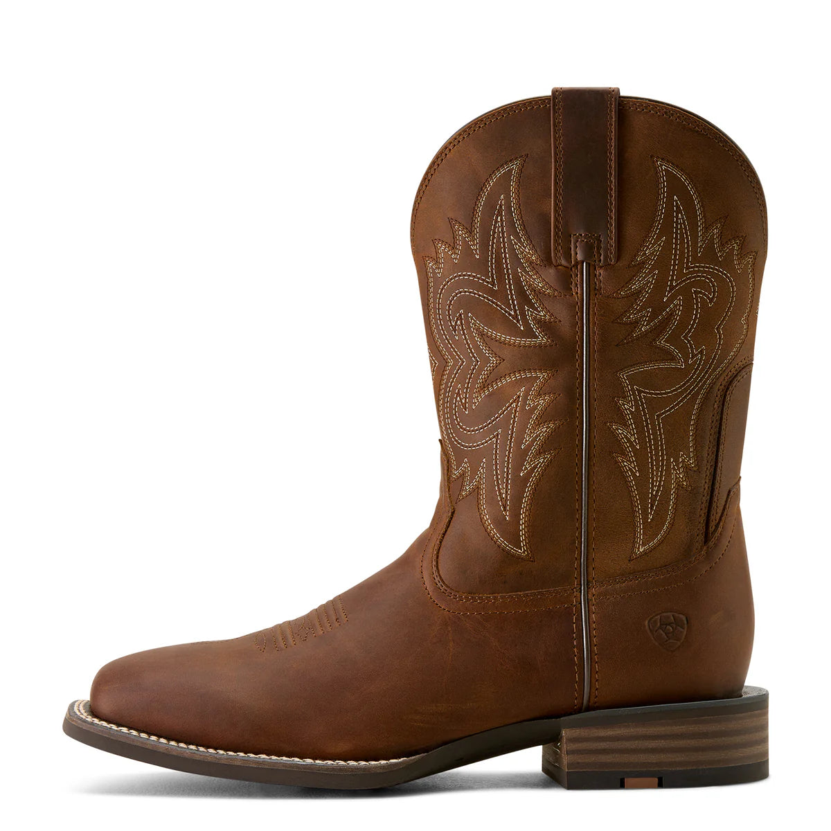Mens Ariat Western Big Rig Boot - Distressed Brown (7550437589069)