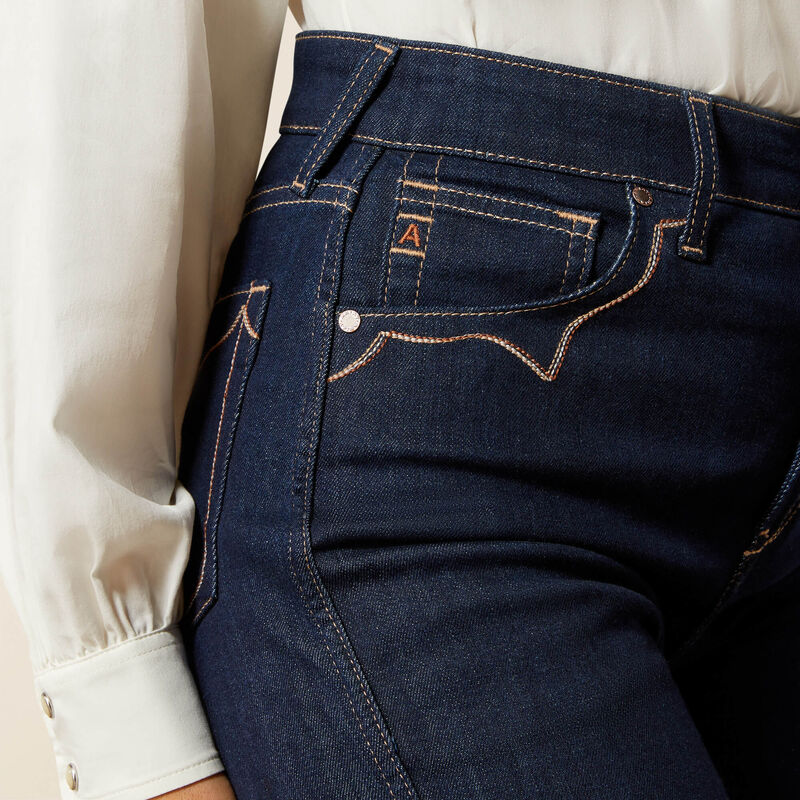 Womens Ariat Veronica Ultra High Rise Wide Leg Jean - Rinse